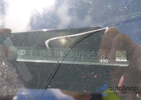 2019 Toyota Camry Xse z USA, uszkodzony, nr VIN 4T1B61HK5KU295784